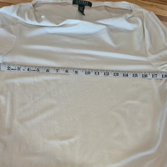 Lauren Ralph Lauren Cream Long Sleeve Blouse - Picture 7 of 7